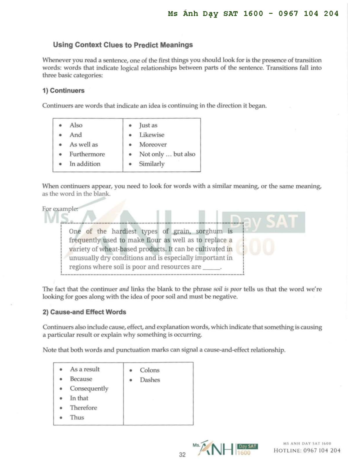 SAT Vocab Tips: Using Context Clues for Meaning Prediction - Studocu
