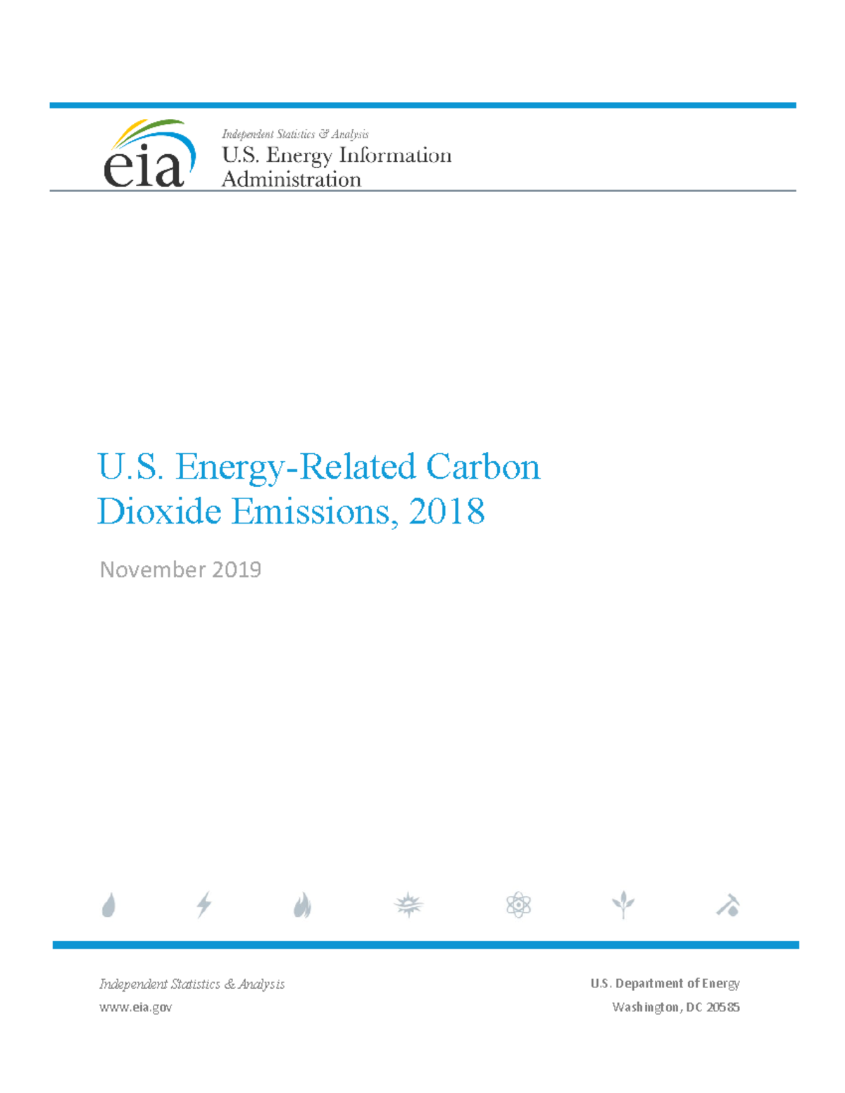 EIA Report: U.S. Carbon Dioxide Emissions Analysis, 2018 - Studocu