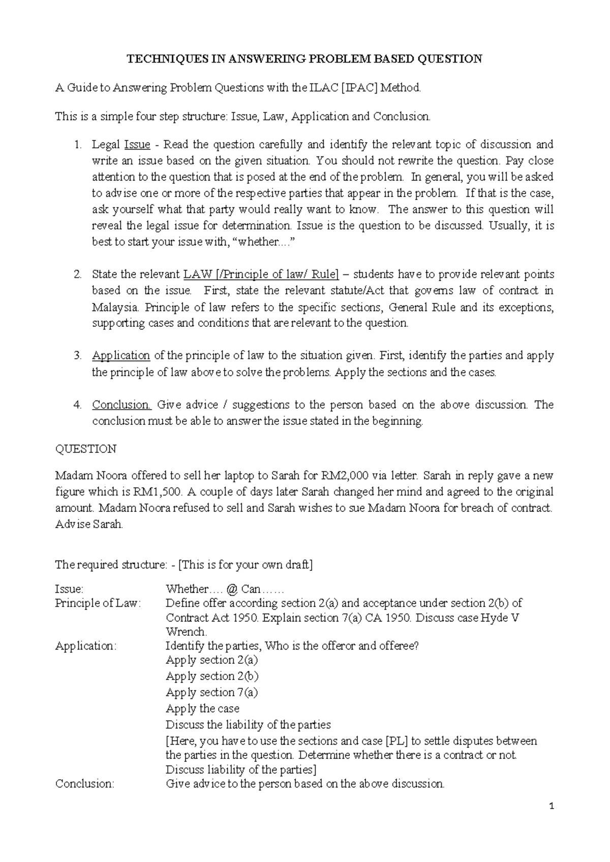 A GUIDE TO LEARNING LAW: A STUDENT'S INTRODUCTION TO LEGAL PRINCIPLES ...