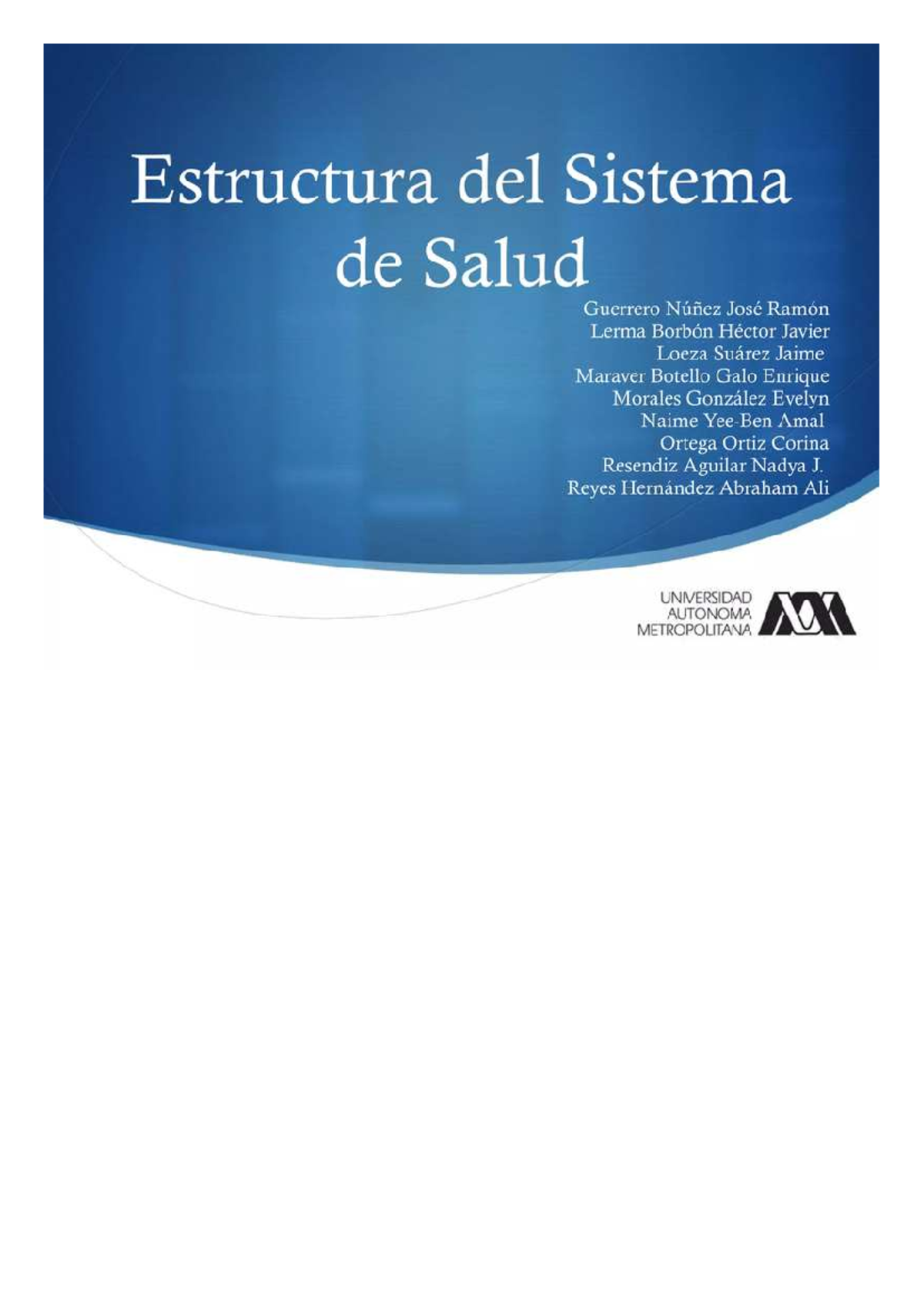 Estructura del Sistema de Salud en México - Salud Pública (CEMS 14 ...