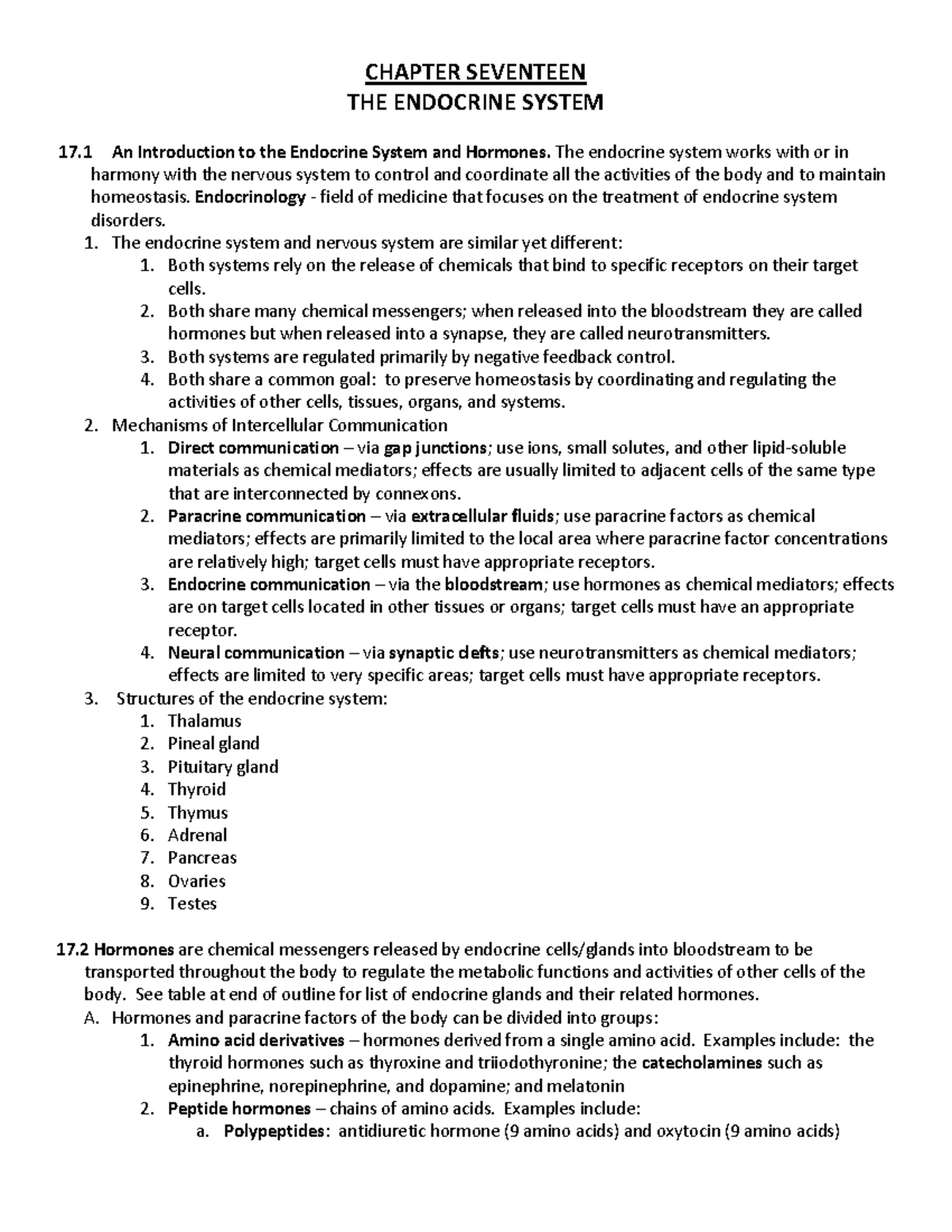 8. Lymphatic system and immunity unit outline - Lymphatic System and ...