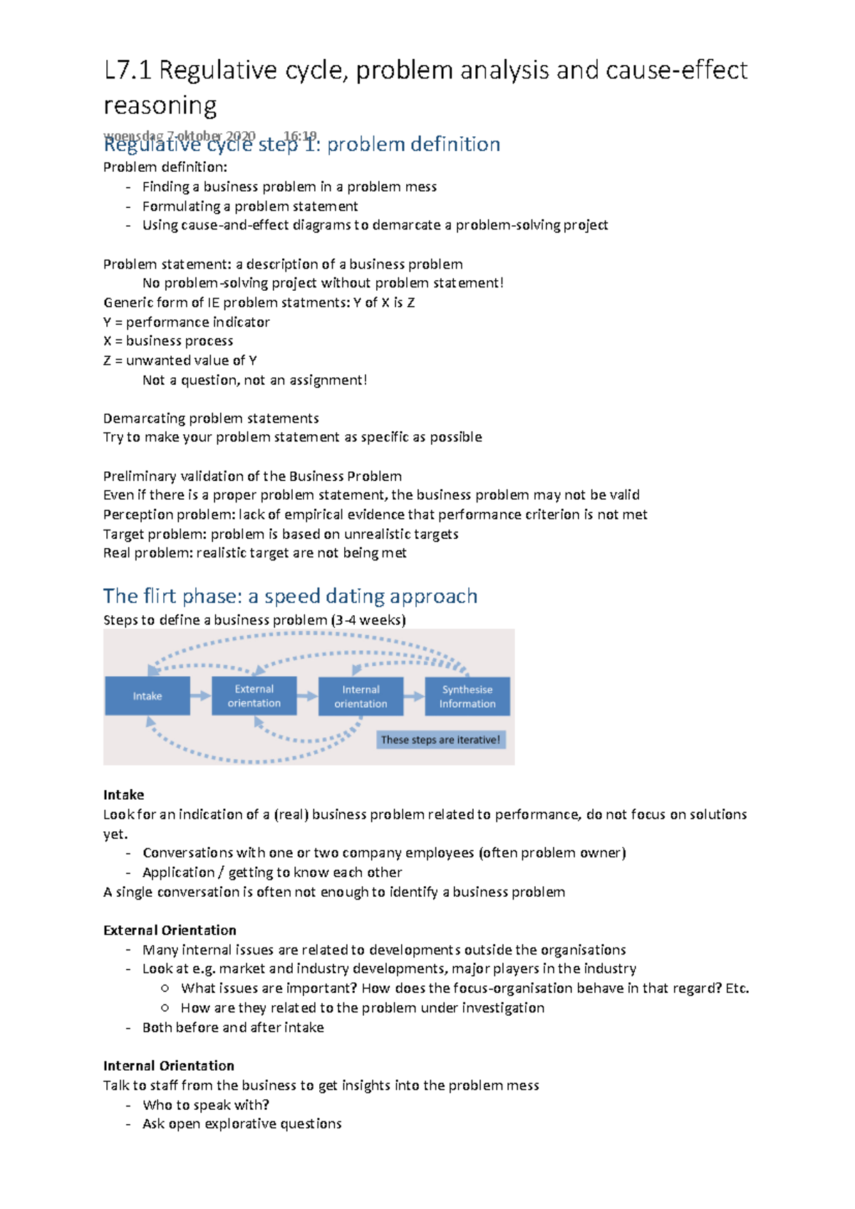 Regulative Cycle Analysis: Causes and Effects in Problem Solving ...