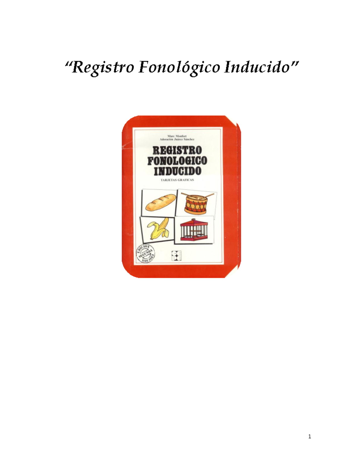 RFI: Registro Fonológico Inducido para Niños de 3 a 7 Años - Document Preview