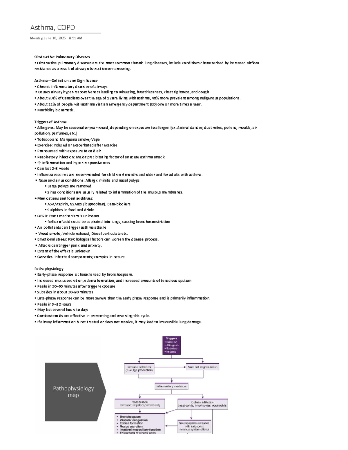Health and Healing II: Asthma and COPD Overview and Management - Studocu