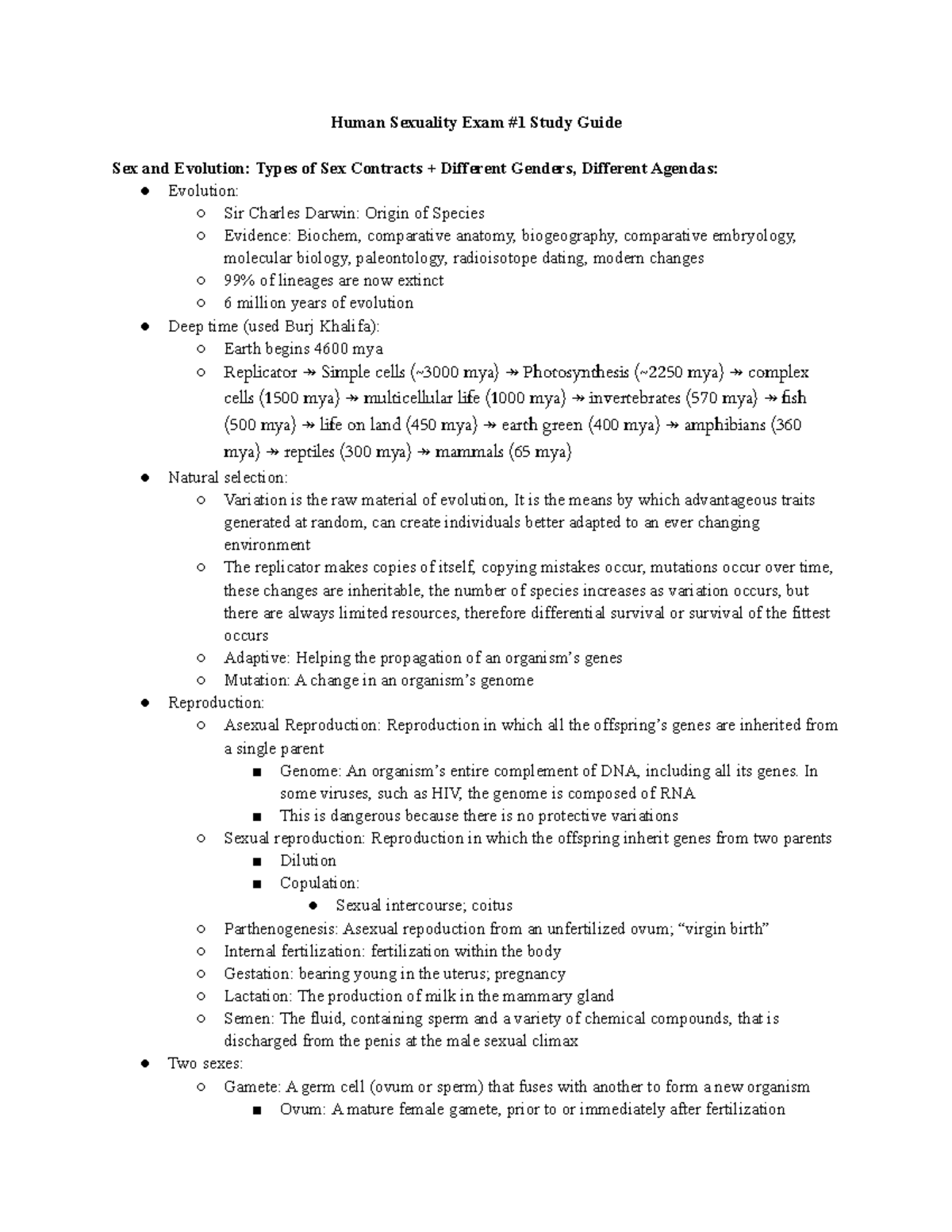 Human Sexuality Exam #1 Study Guide - In some viruses, such as HIV, the ...