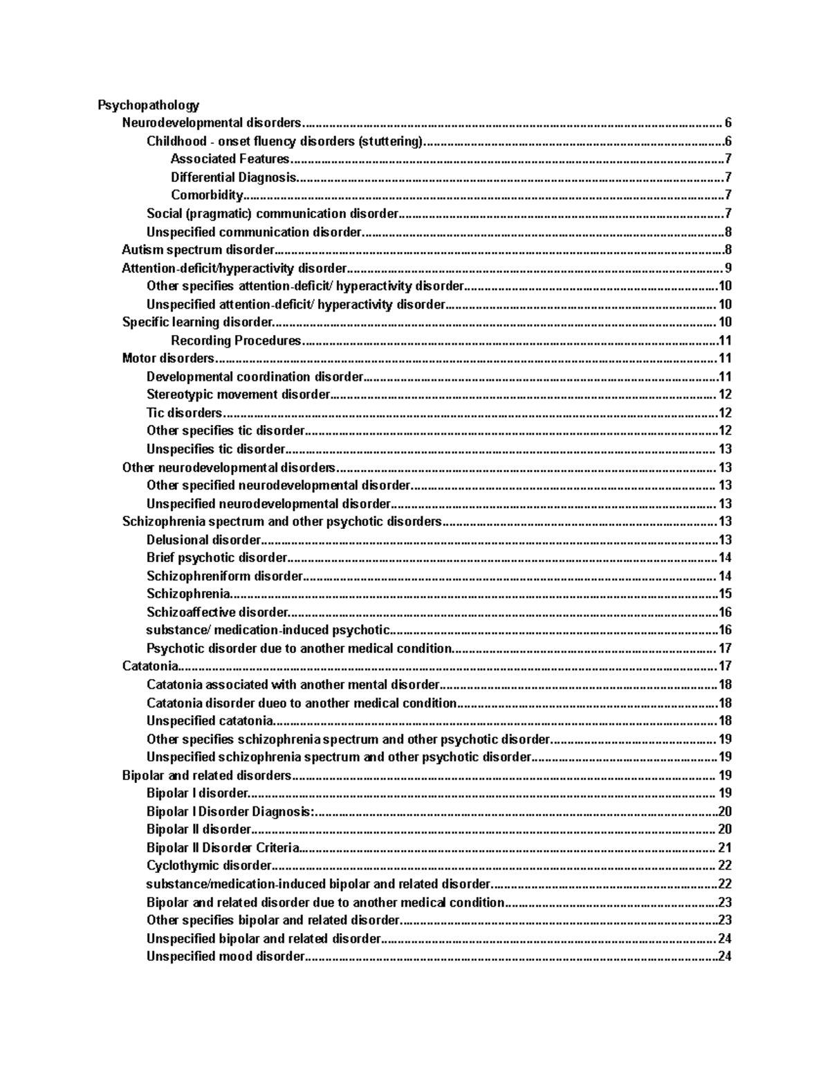 Psychopathology: Neurodevelopmental Disorders Overview (PSY 101 ...