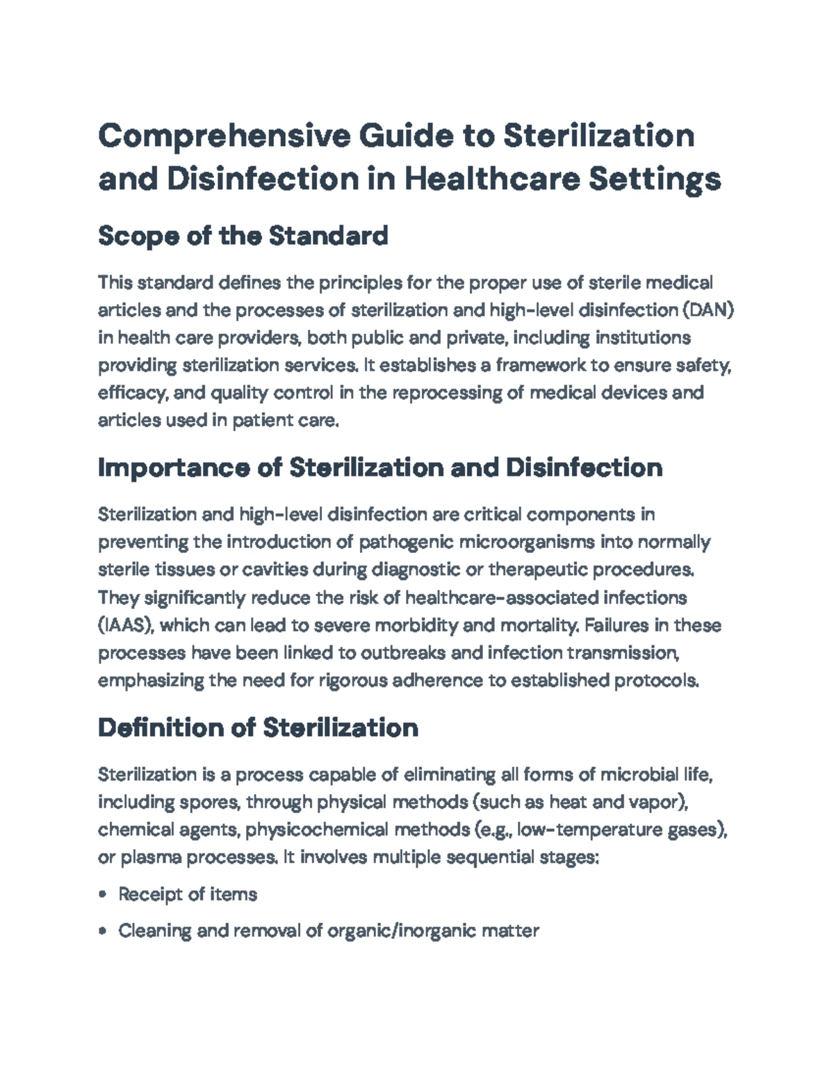 Comprehensive Guide to Sterilization & Aseptic Techniques (IAAS) - Studocu