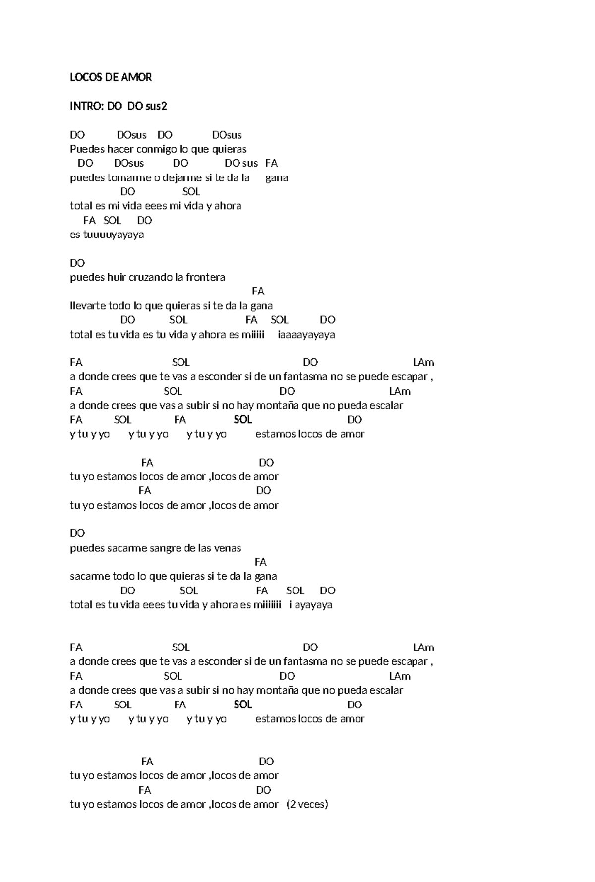 Acordes De Guitarra Locos Un Viernes De Locos Take Me Away (Version