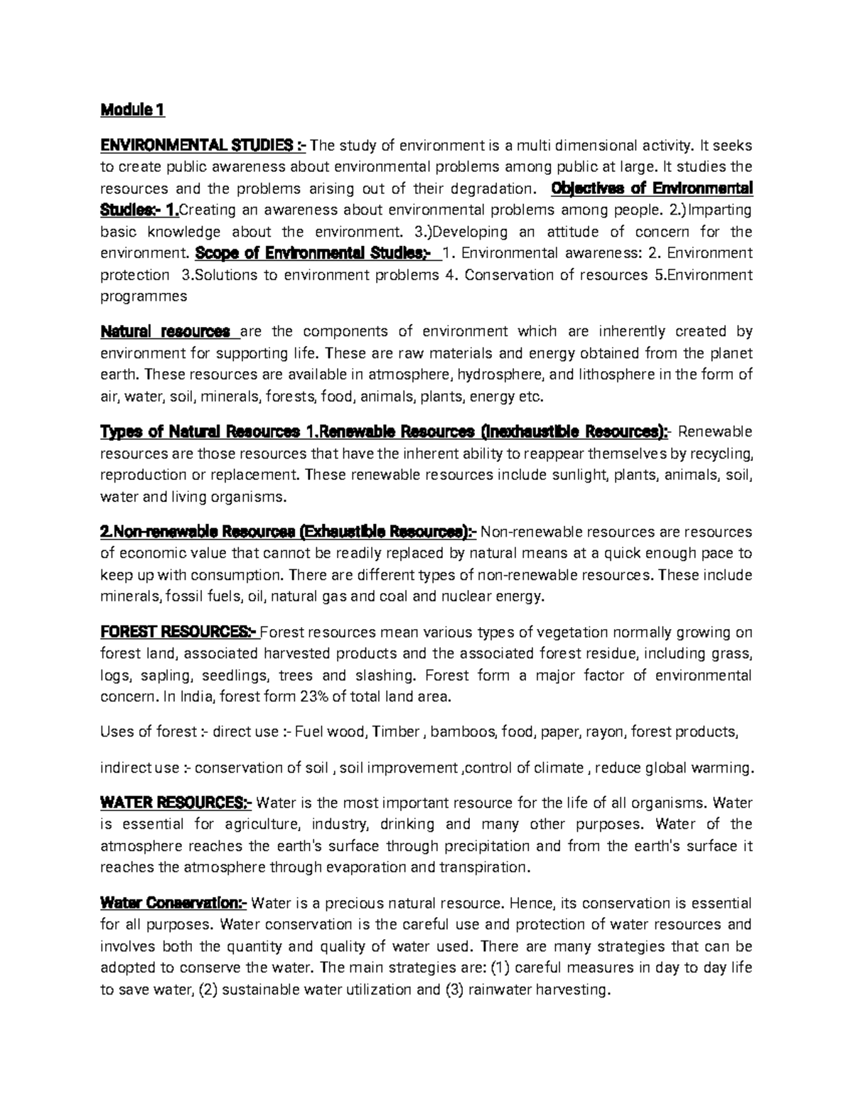 All Modules - EMHR: Comprehensive Overview of Environmental Studies and ...