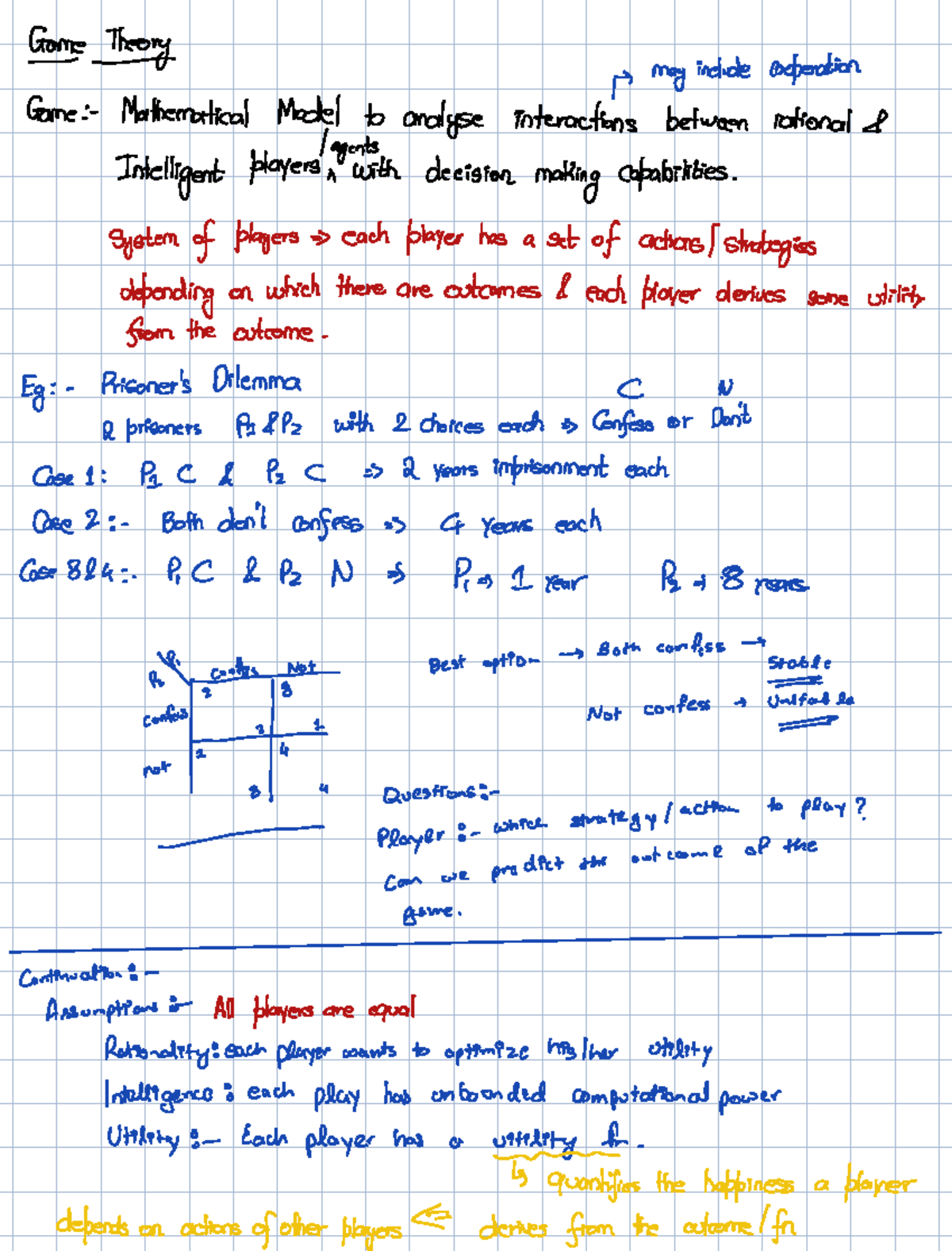 Algorithmic Game Theory: Analyzing Rational Player Interactions - Studocu