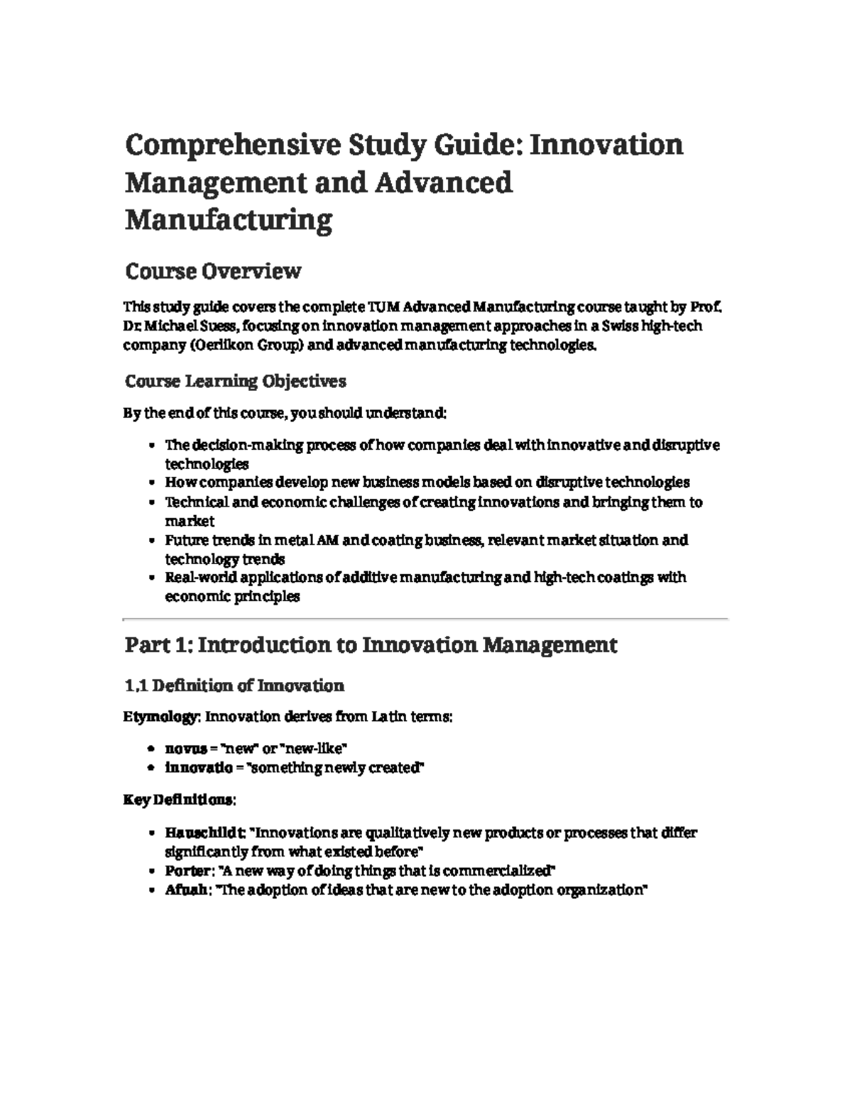 Additive Manufacturing Study Guide: TUM Course Overview and Insights ...