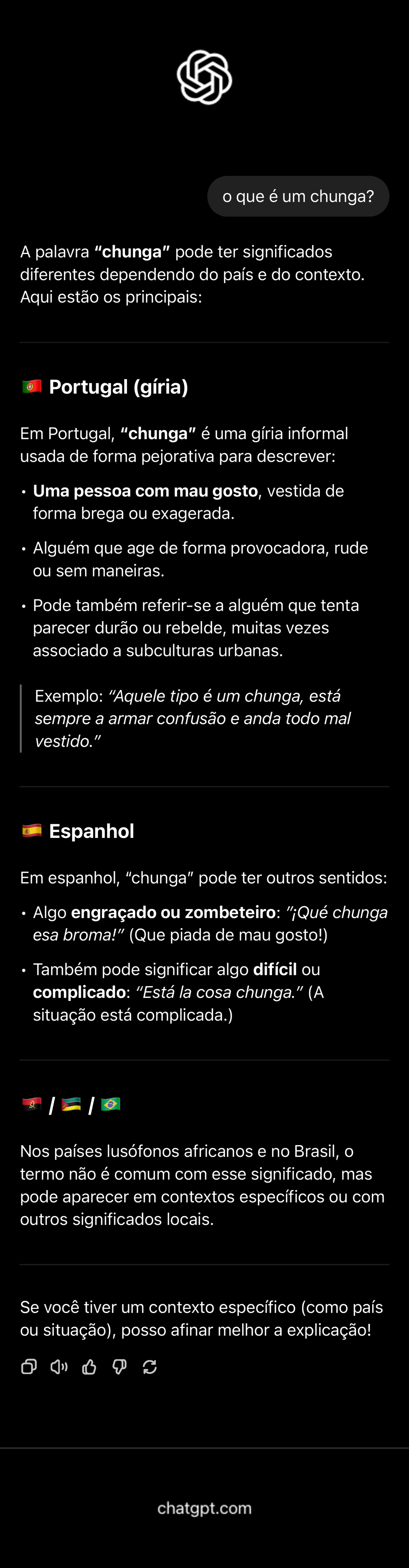 O que é um Chunga? Significados e Contextos em Diferentes Países - Studocu