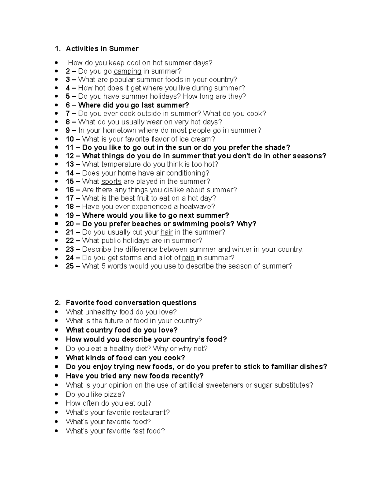 Coffe-Table Questions: Engaging Conversations on Summer, Food, and More ...