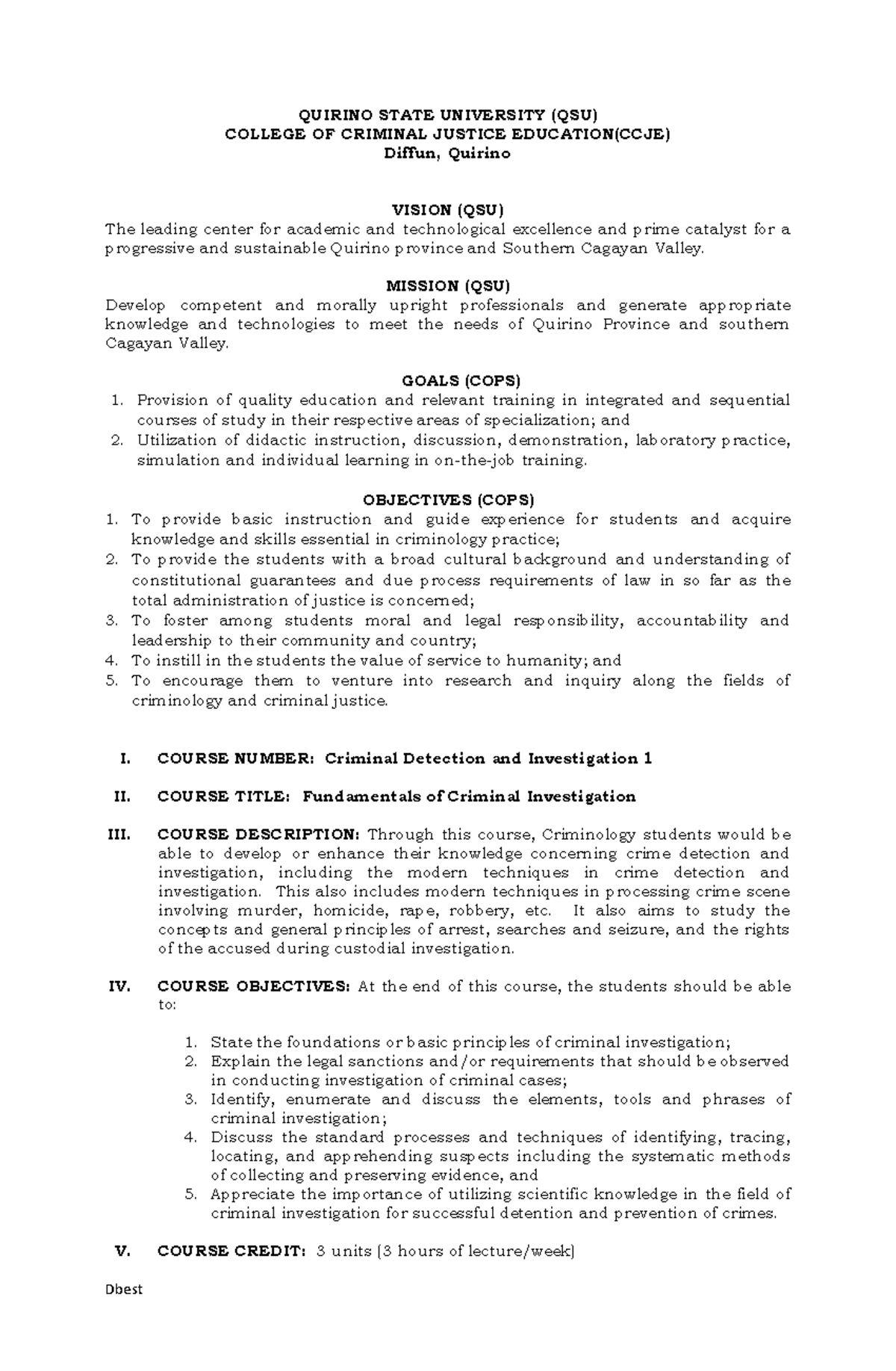 CDI 101: Fundamentals of Criminal Investigation Overview and Techniques ...