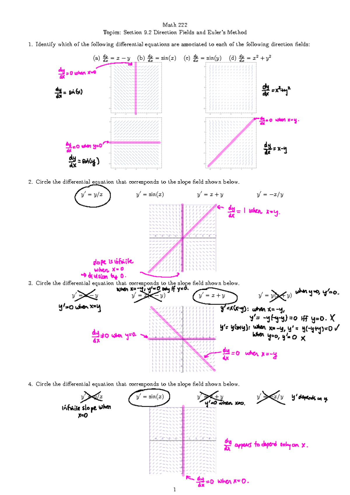 222-Sec9 - Section 9.2 worksheet solved - Math 222 Topics: Section 9 ...