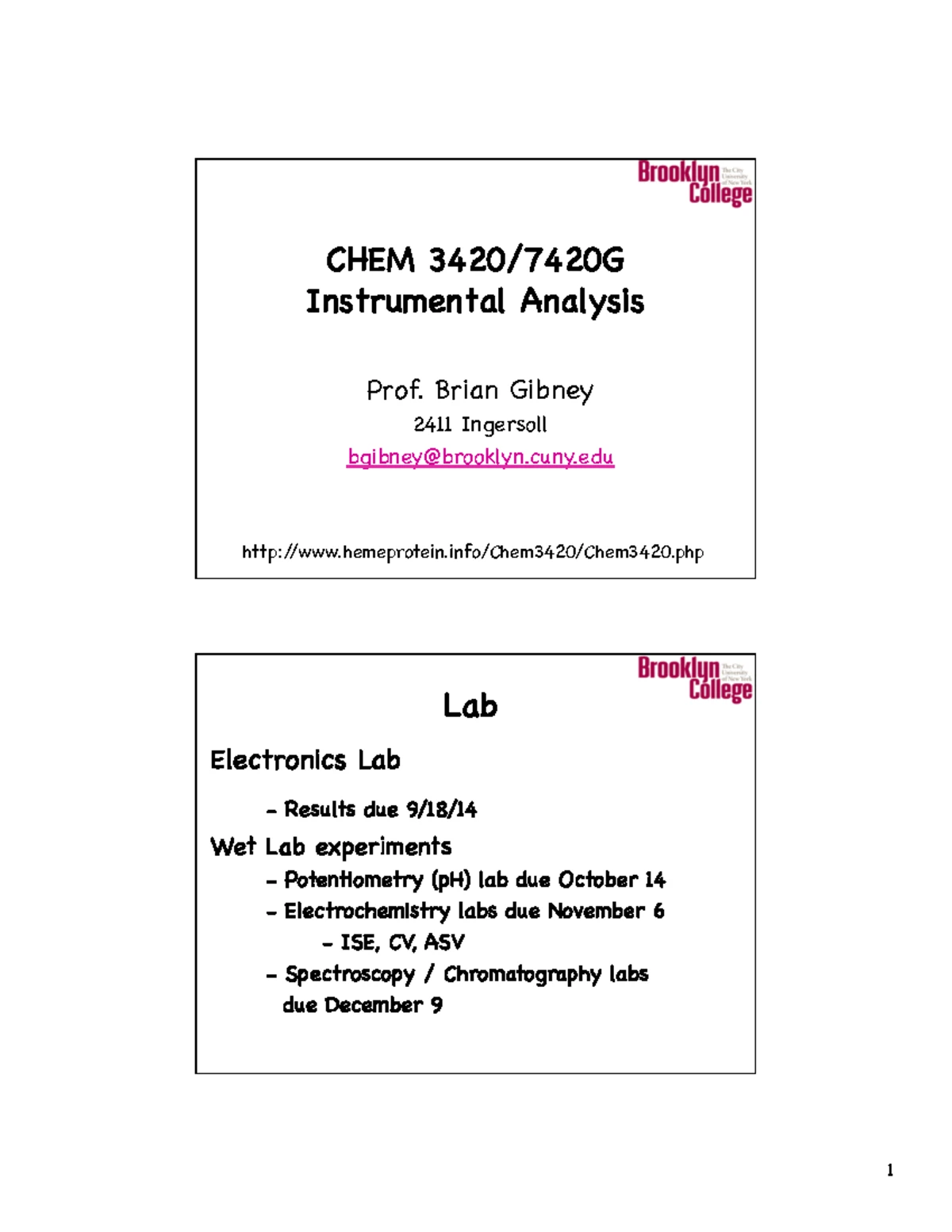 Instrumental Analysis - Lecture 16 - CHEM Instrumental Analysis ! Prof ...