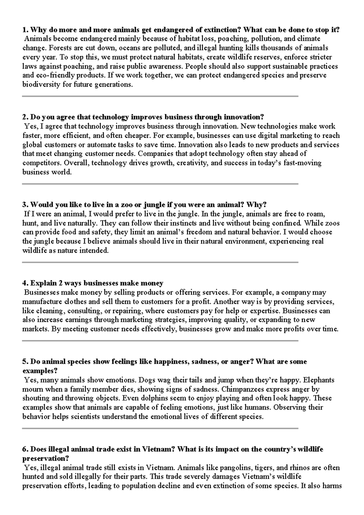 ENG 101: Essay on Endangered Species and Conservation Efforts - Studocu