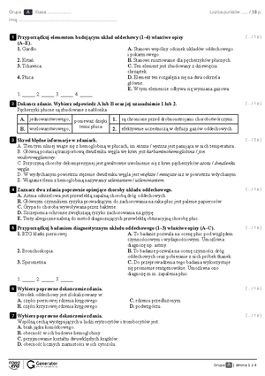 Test - Układ ruchu człowieka 2b1- 31 maja - Grupa A | strona 1 z 4 ...