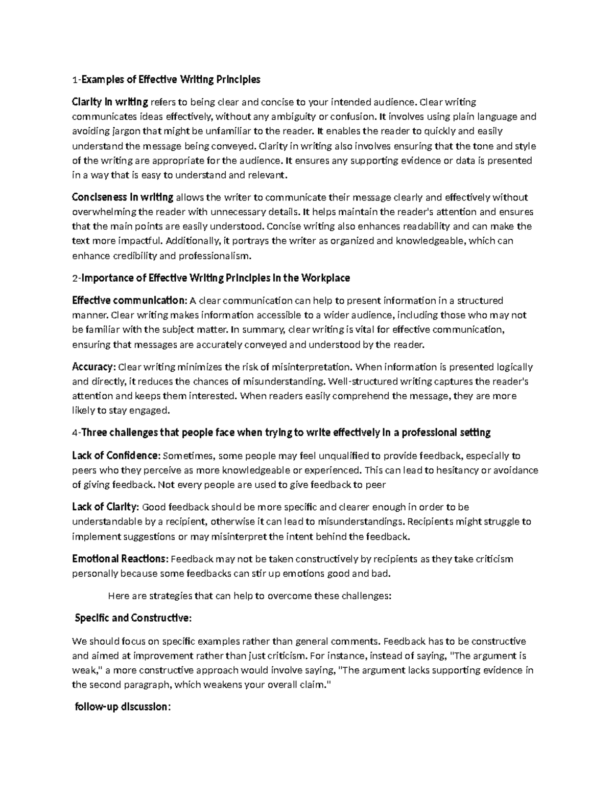 ENG Ass 2.2 - English composition - 1-Examples of Effective Writing ...