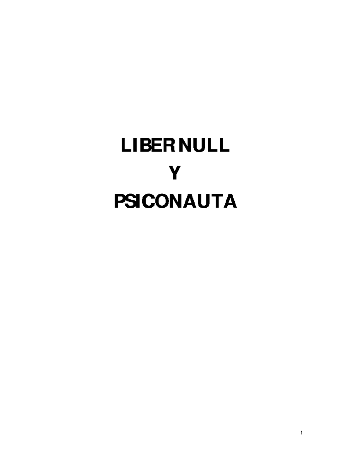 Liber NULL Liber NULL Y Y Psiconauta PSI - LIBER NULLLIBER NULL YY ...