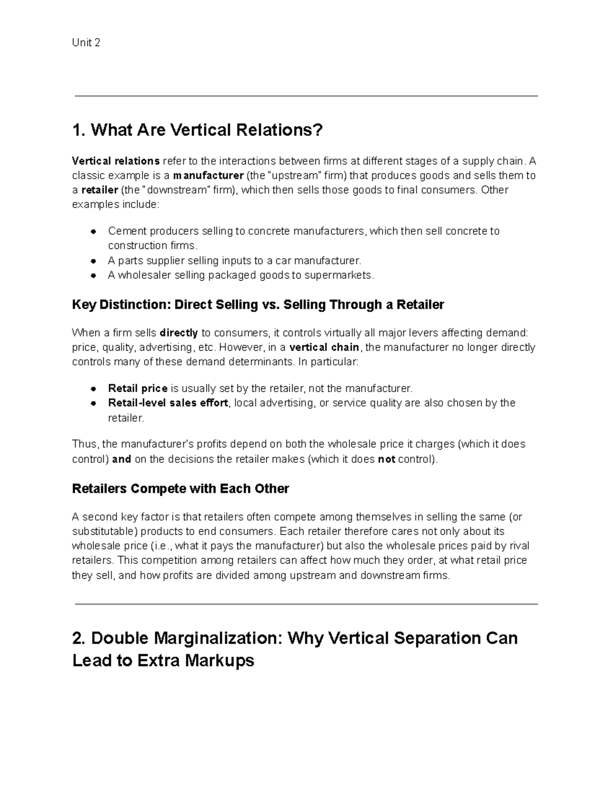 Unit 2: Understanding Vertical Relations and Double Marginalization ...