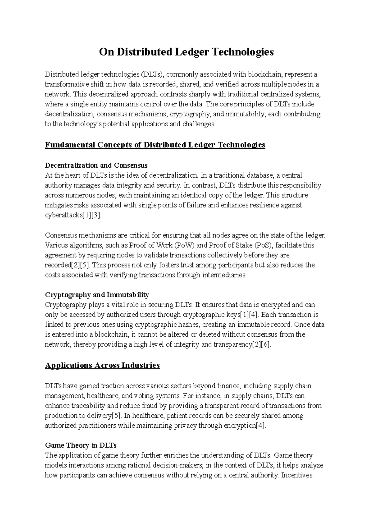 DLT 101: Understanding Distributed Ledger Technologies and Their Impact ...