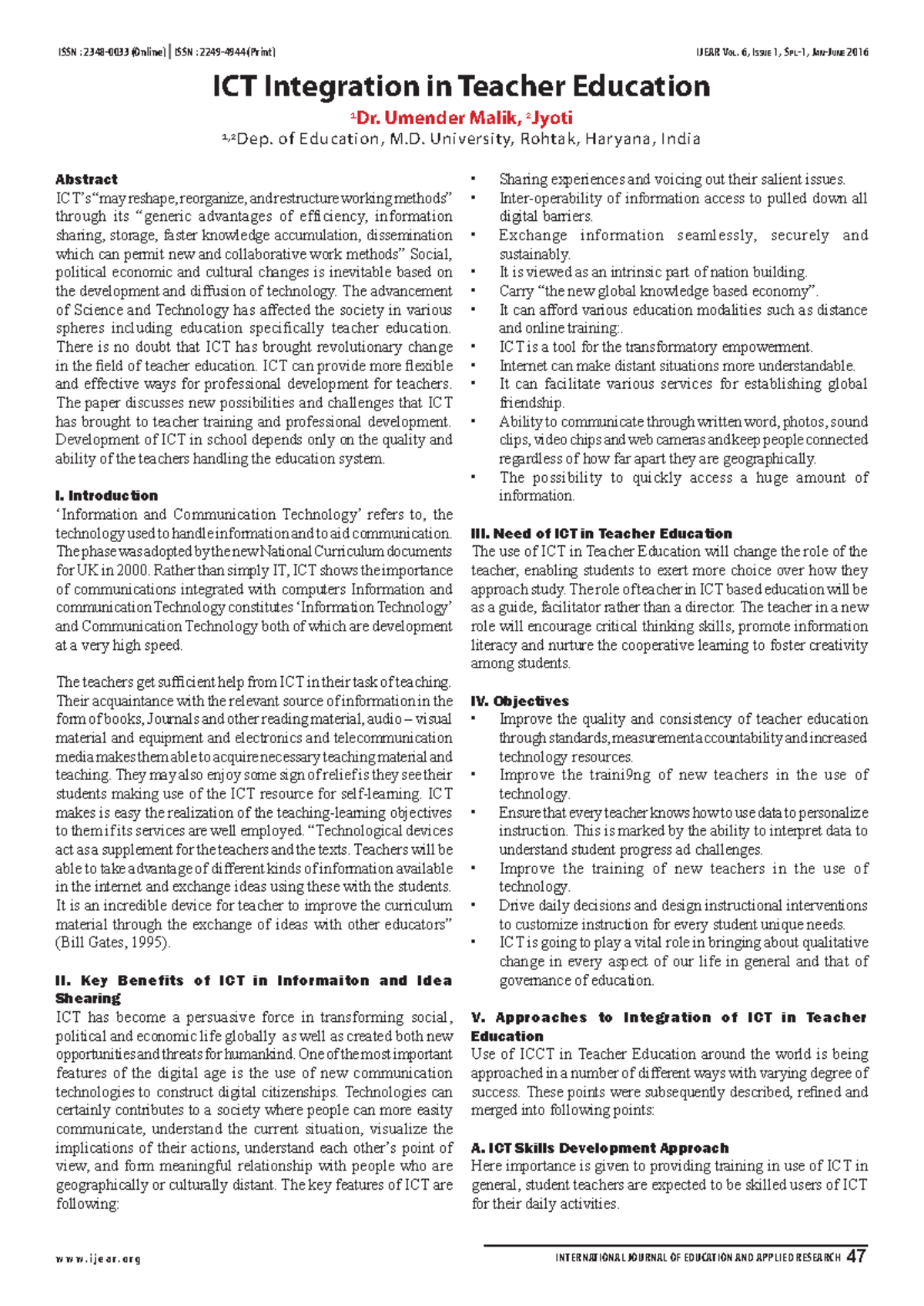 ICT Integration in Teacher Education: A Comprehensive Review CBTE - Studocu