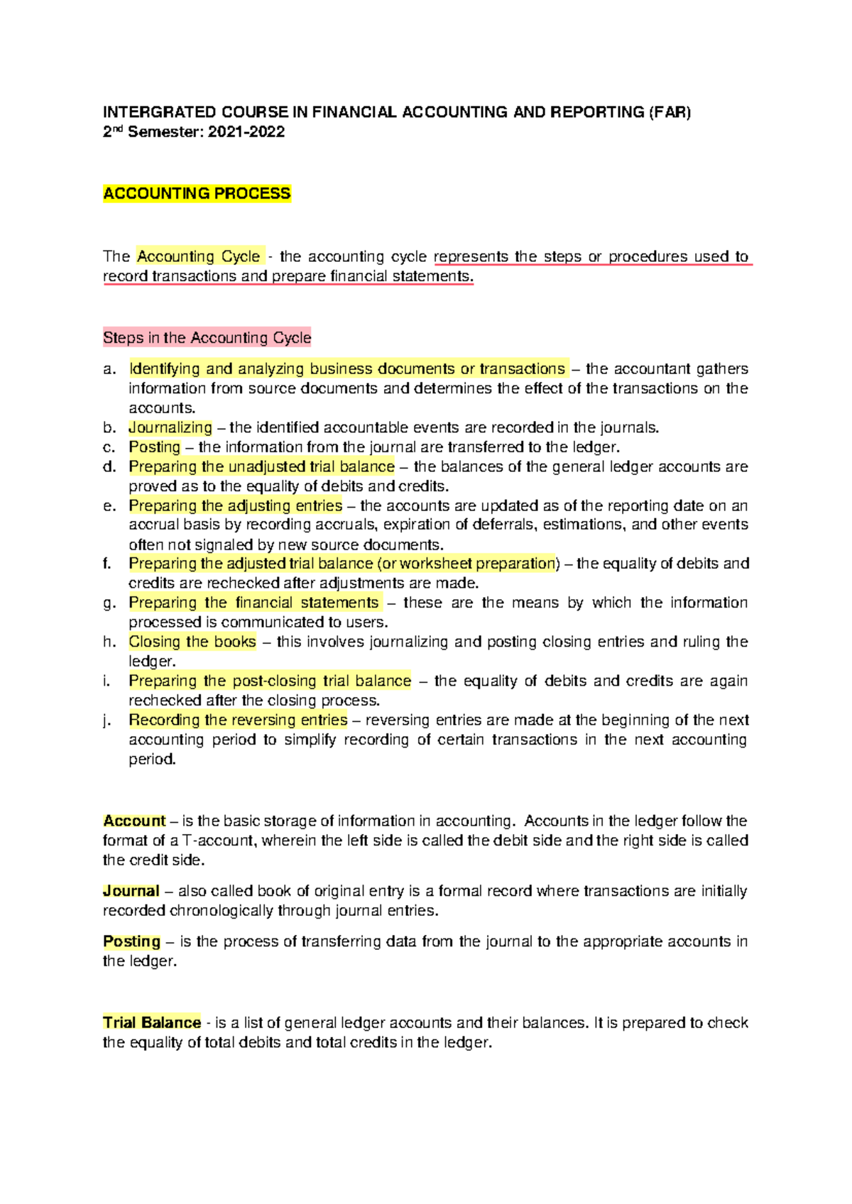 (FAR) 2. Accounting Process - INTERGRATED COURSE IN FINANCIAL ...