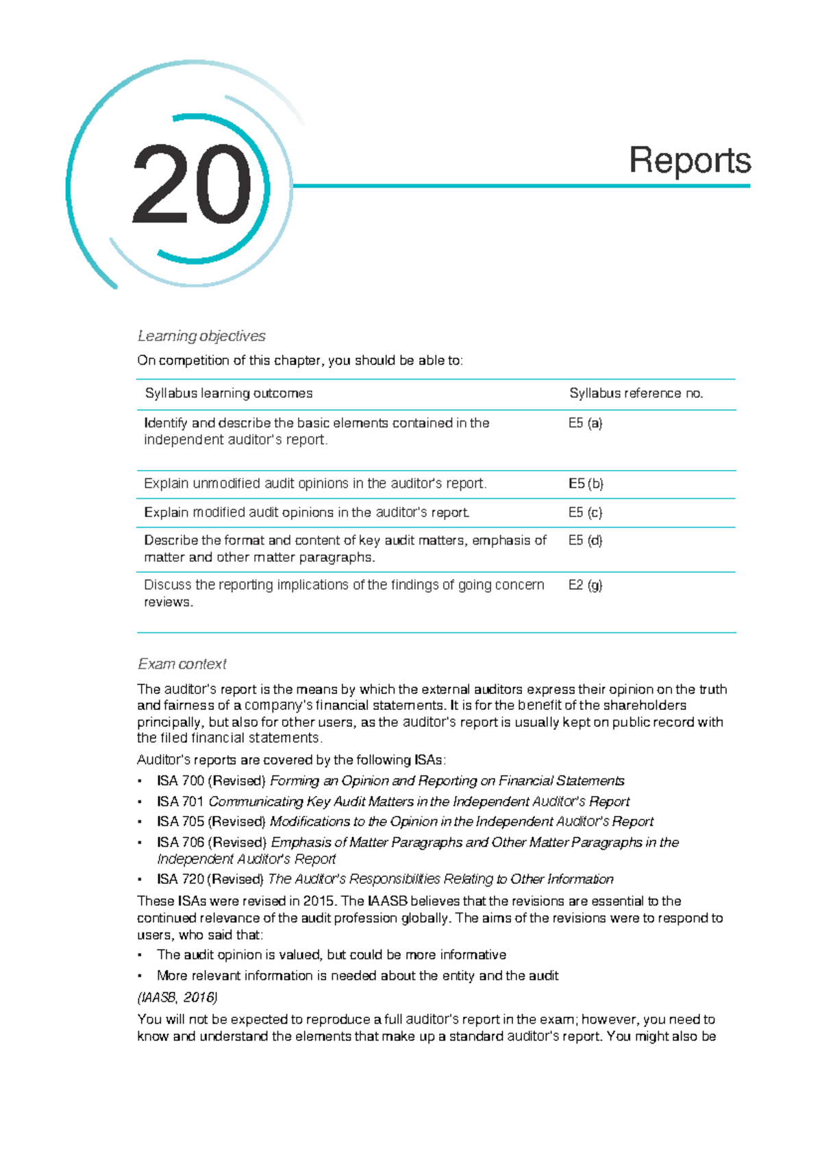 Audit Report Notes: Understanding Key Elements and Opinions (ACCT 101 ...