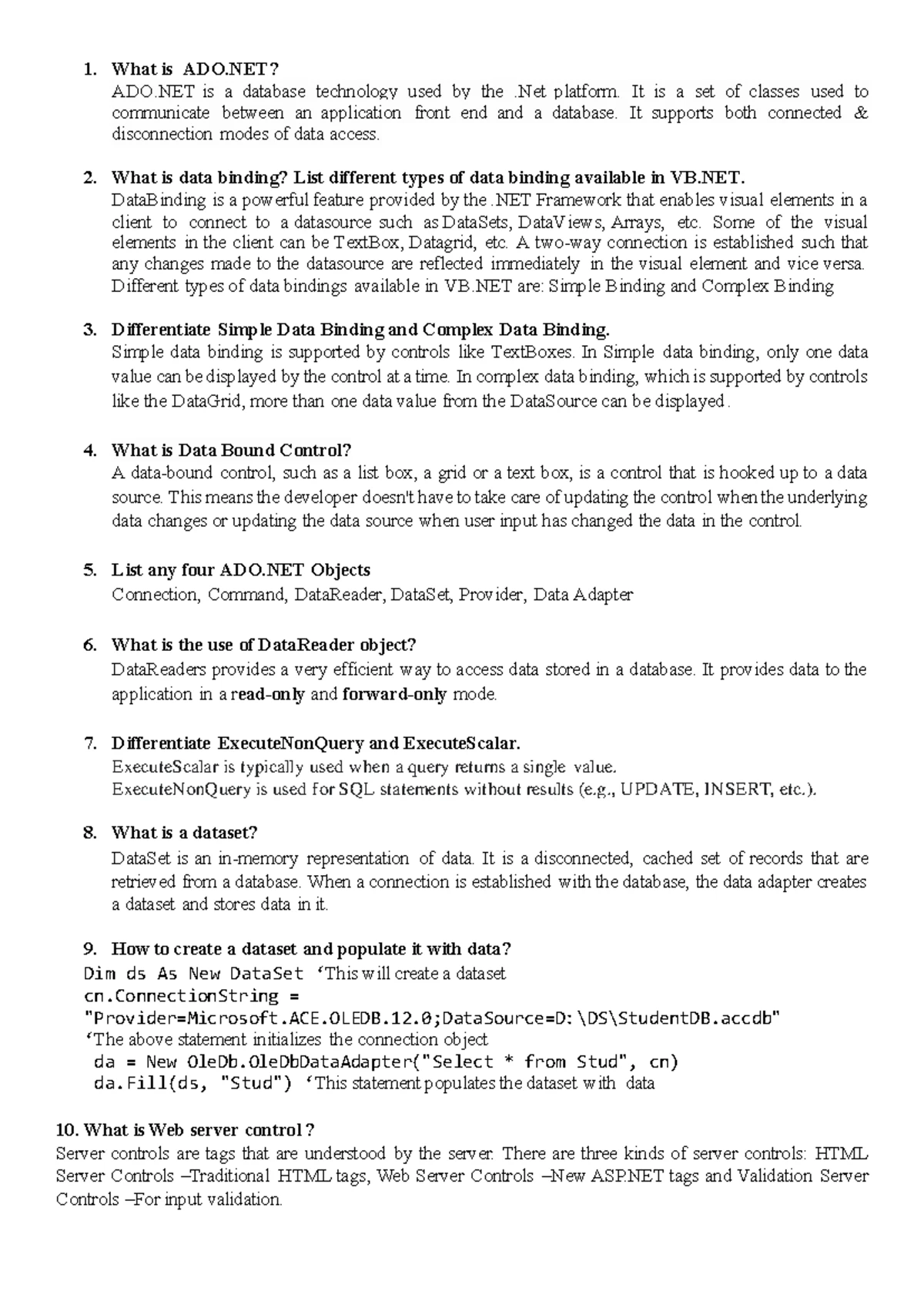 Unit 2 C Sharp Classes and Objects Q and A - Unit 2- C# Classes Objects ...