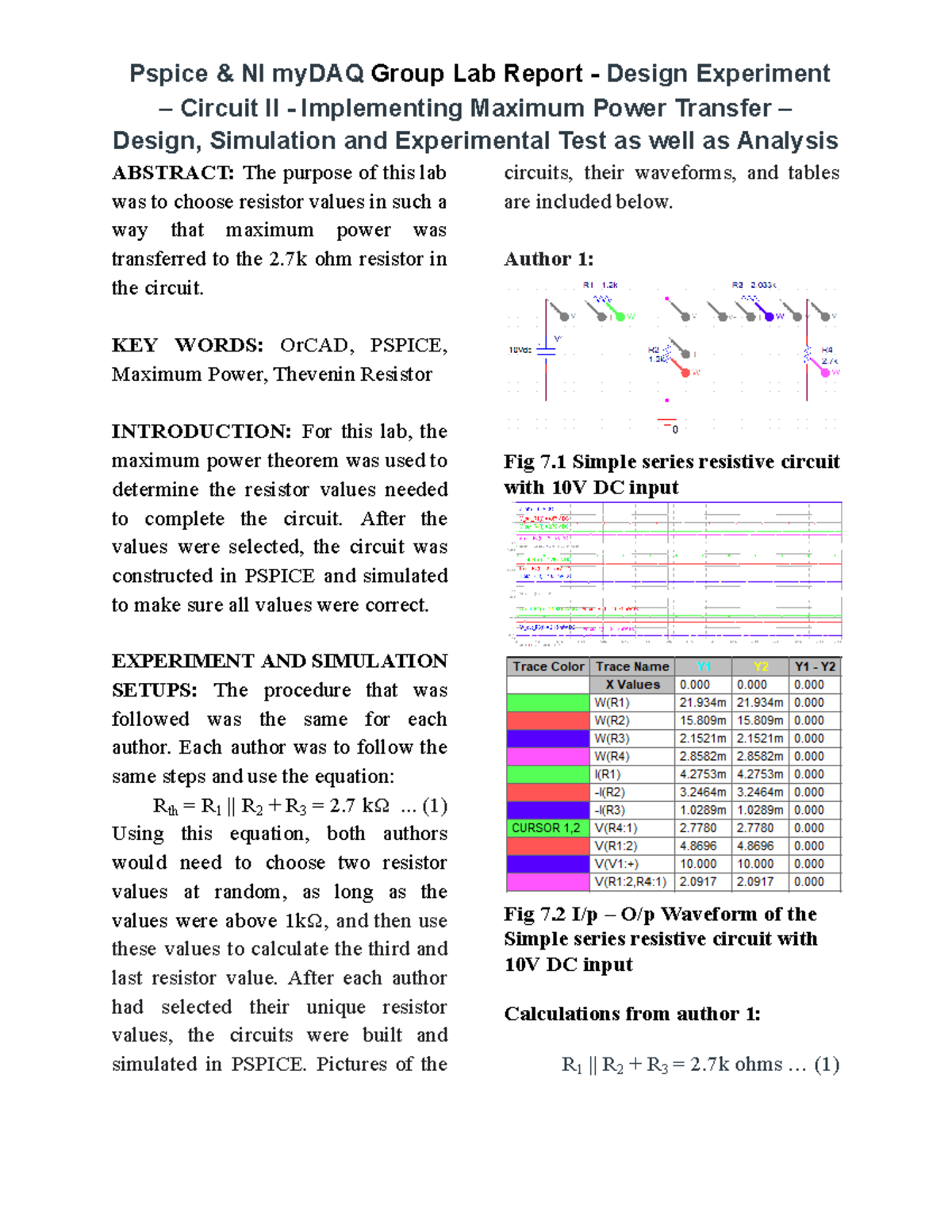 ECE240L Lab 7: Maximum Power Transfer Experiment & Analysis Report ...