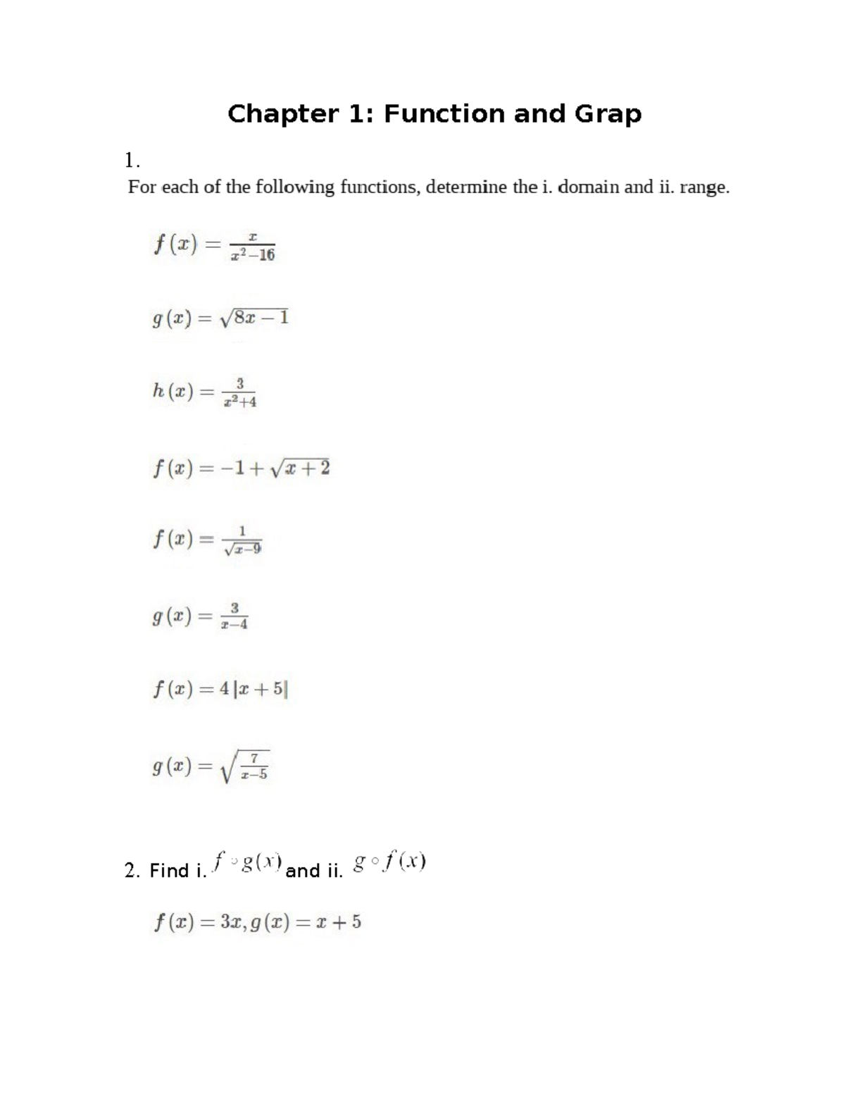 24 05 2024 20240119 T083054736 - Chapter 1: Function and Grap 1. 2 ...