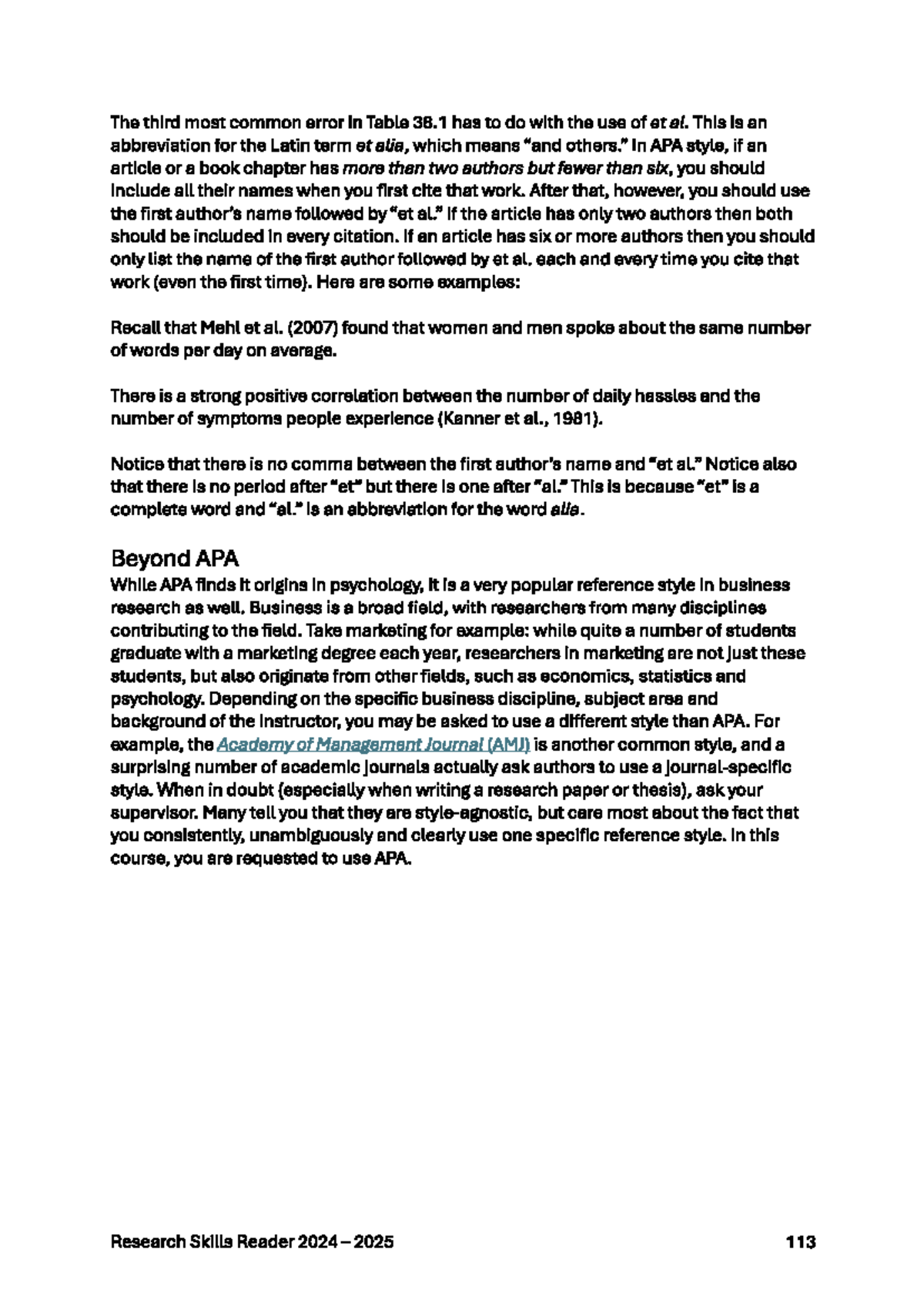 Les 5 Deel 1 - Comprehending APA Style Errors and Research Reporting ...