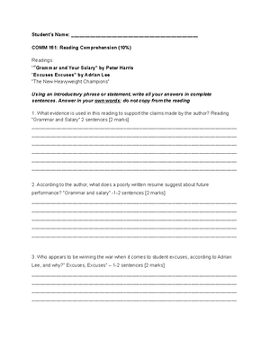 Pre-Course Writing Sample (PWS) - Pick one of the topics below and ...