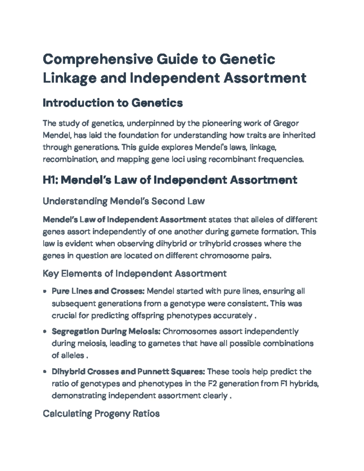 Genetics 101: Understanding Independent Assortment and Mendel's Laws ...