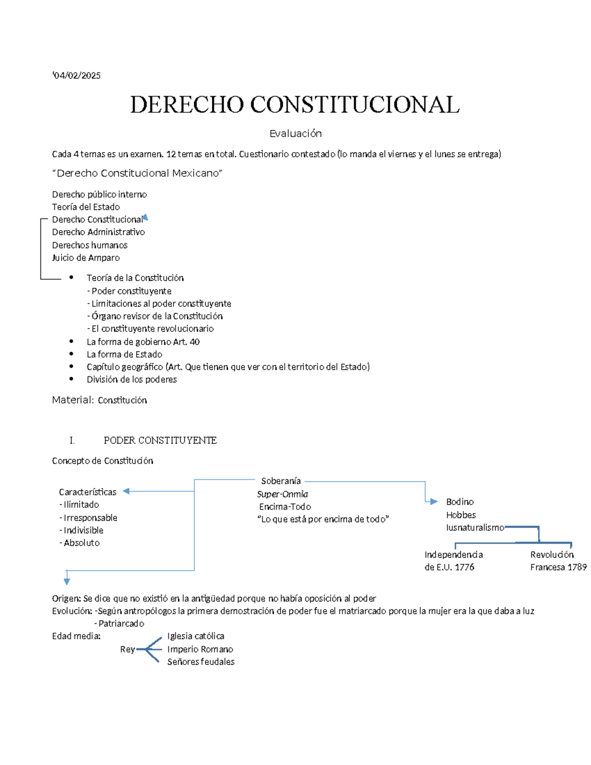 DERECHO CONSTITUCIONAL: Exámenes y Temas Clave para Evaluación - Studocu