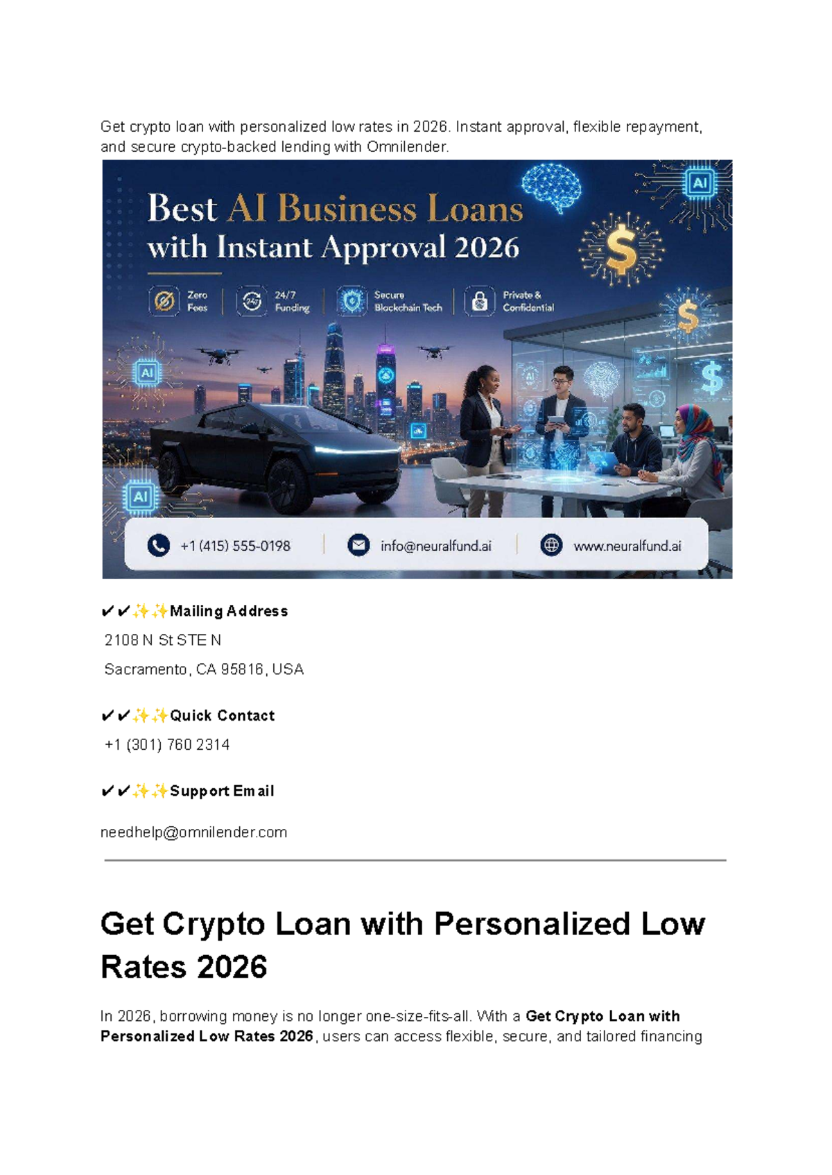Crypto Loan with Low Rates 2026: Personalized Lending Solutions - Studocu