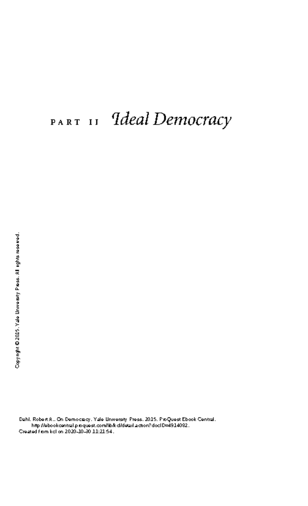 On Democracy: Understanding Key Principles and Advantages (Course Code ...