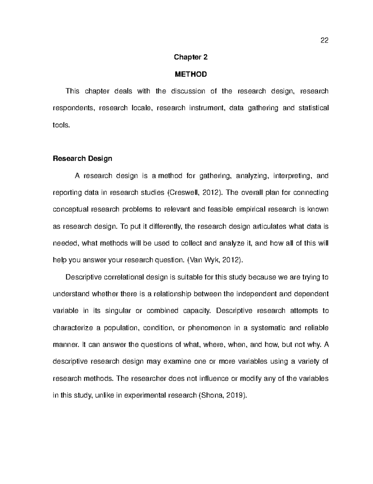Final Thesis Chapter 2: Research Design & Methodology Analysis - Studocu