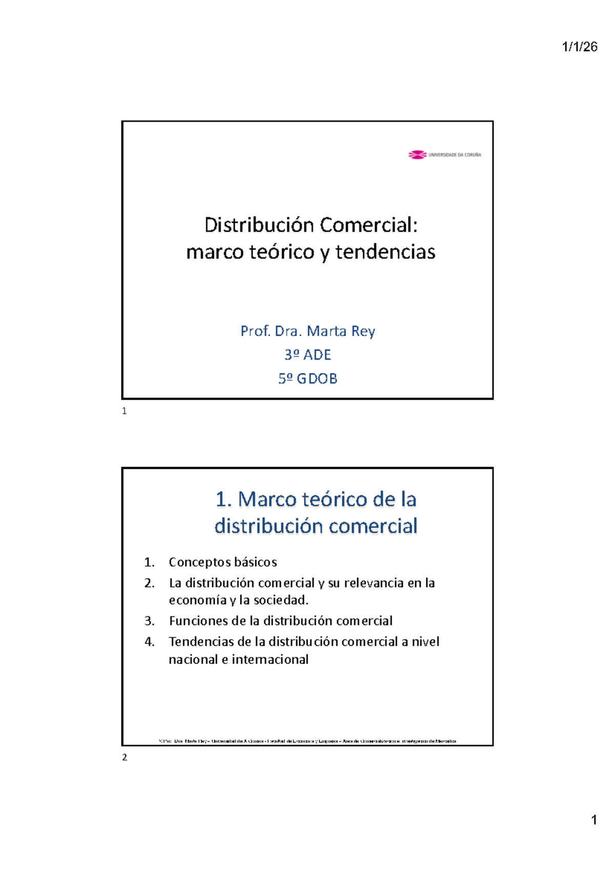 Distribución Comercial: Teoría y Tendencias - 3º ADE 5º GDOB - Studocu