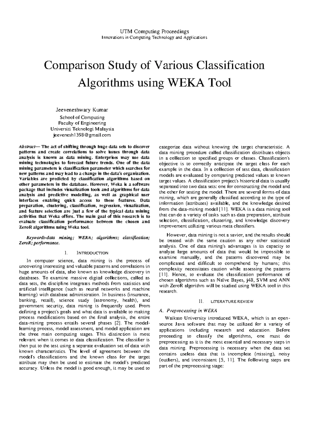 SECB4243 SPECIAL TOPICS IN BIOINFORMATICS Lab 2: Data Preprocessing ...