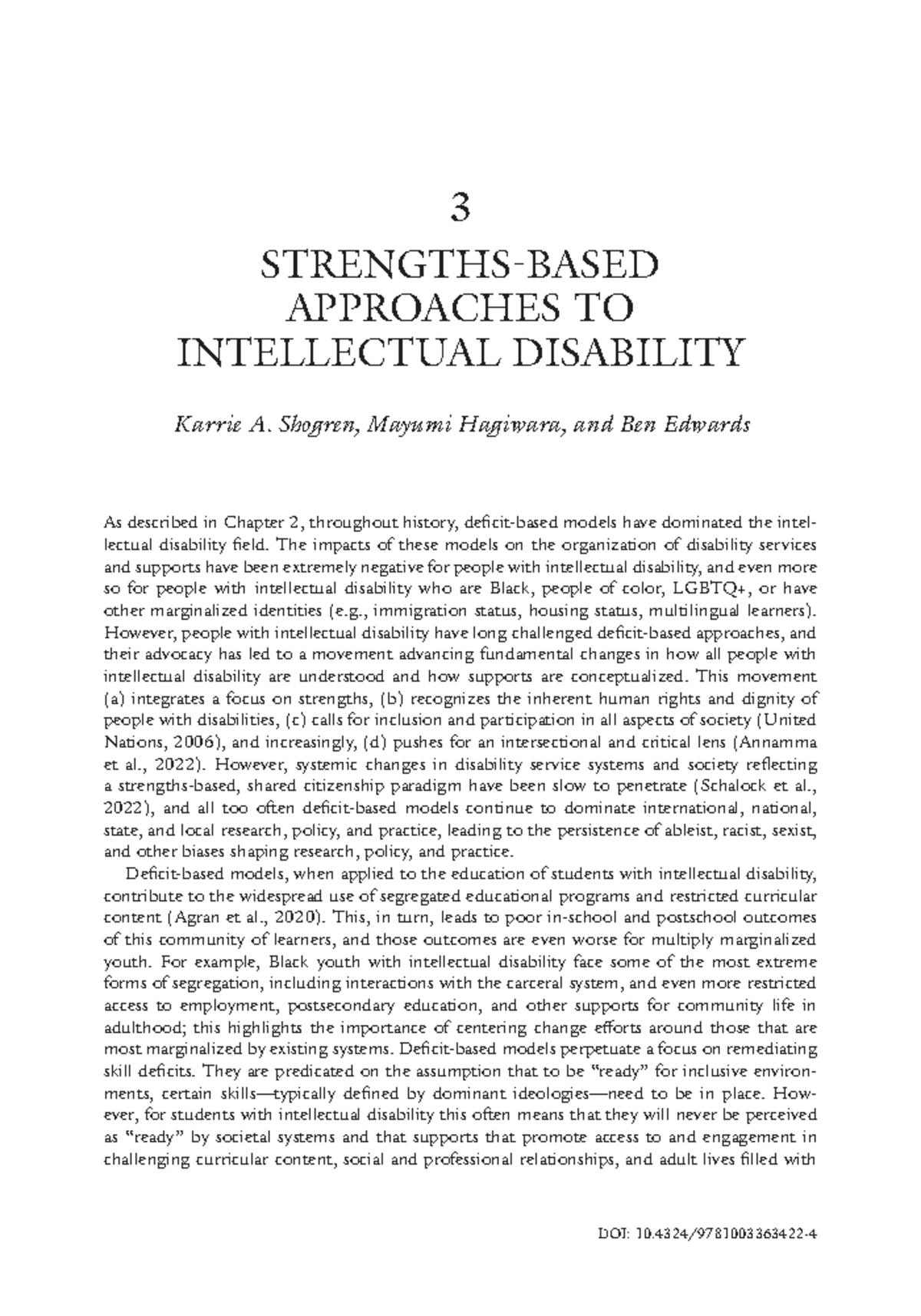 Strengths-Based Supports in Intellectual Disability Education (ID 101 ...