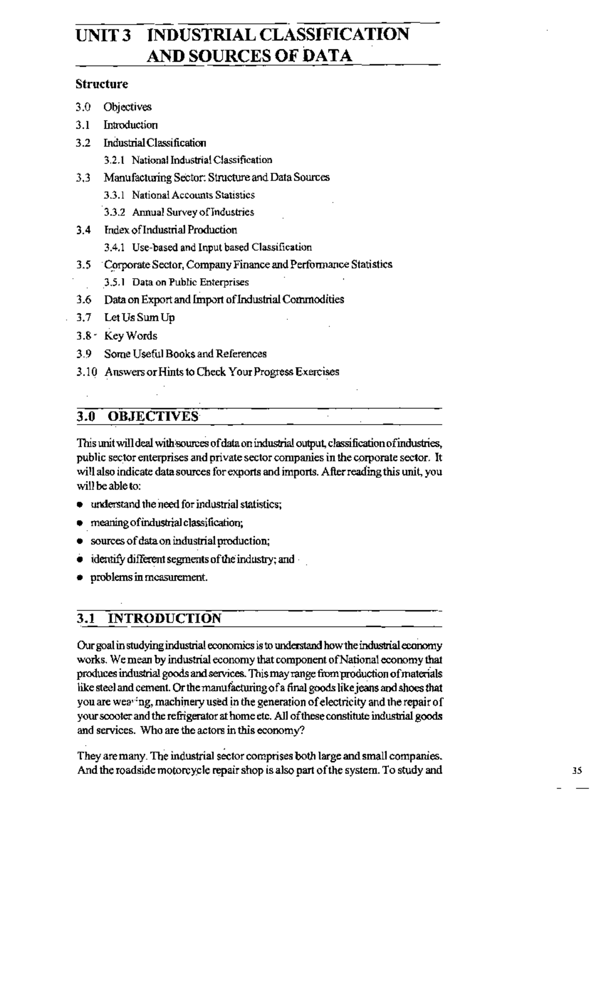 UNIT-3: INDUSTRIAL CLASSIFICATION & DATA SOURCES OVERVIEW - Studocu