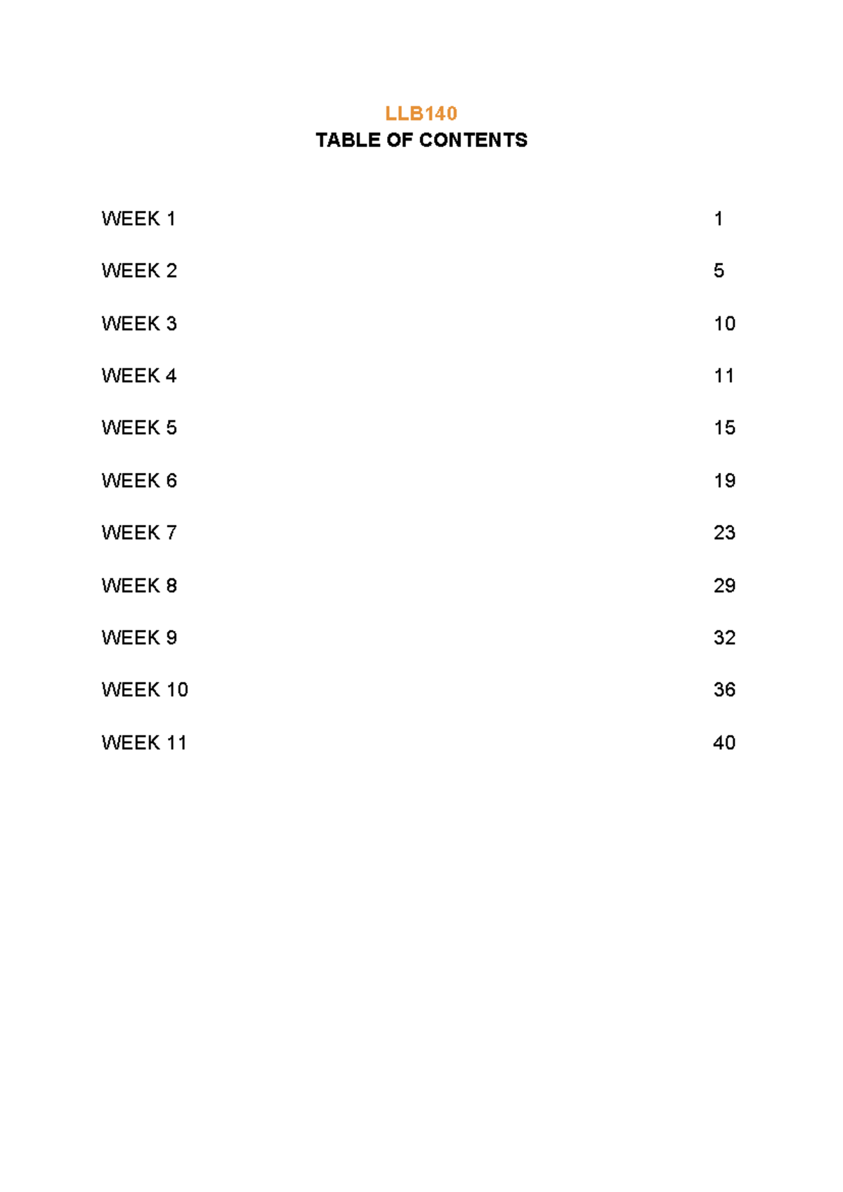 LLB140 Human Rights Law Lecture Notes: Weeks 1-6 Overview - Studocu