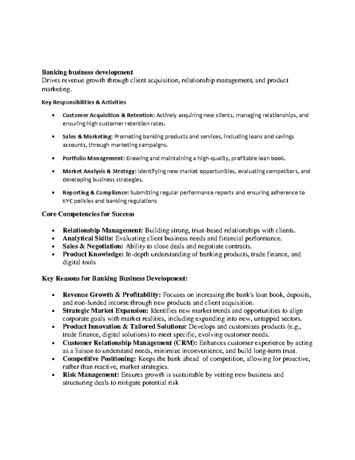 Banking Business Development: Strategies for Revenue Growth and Client ...