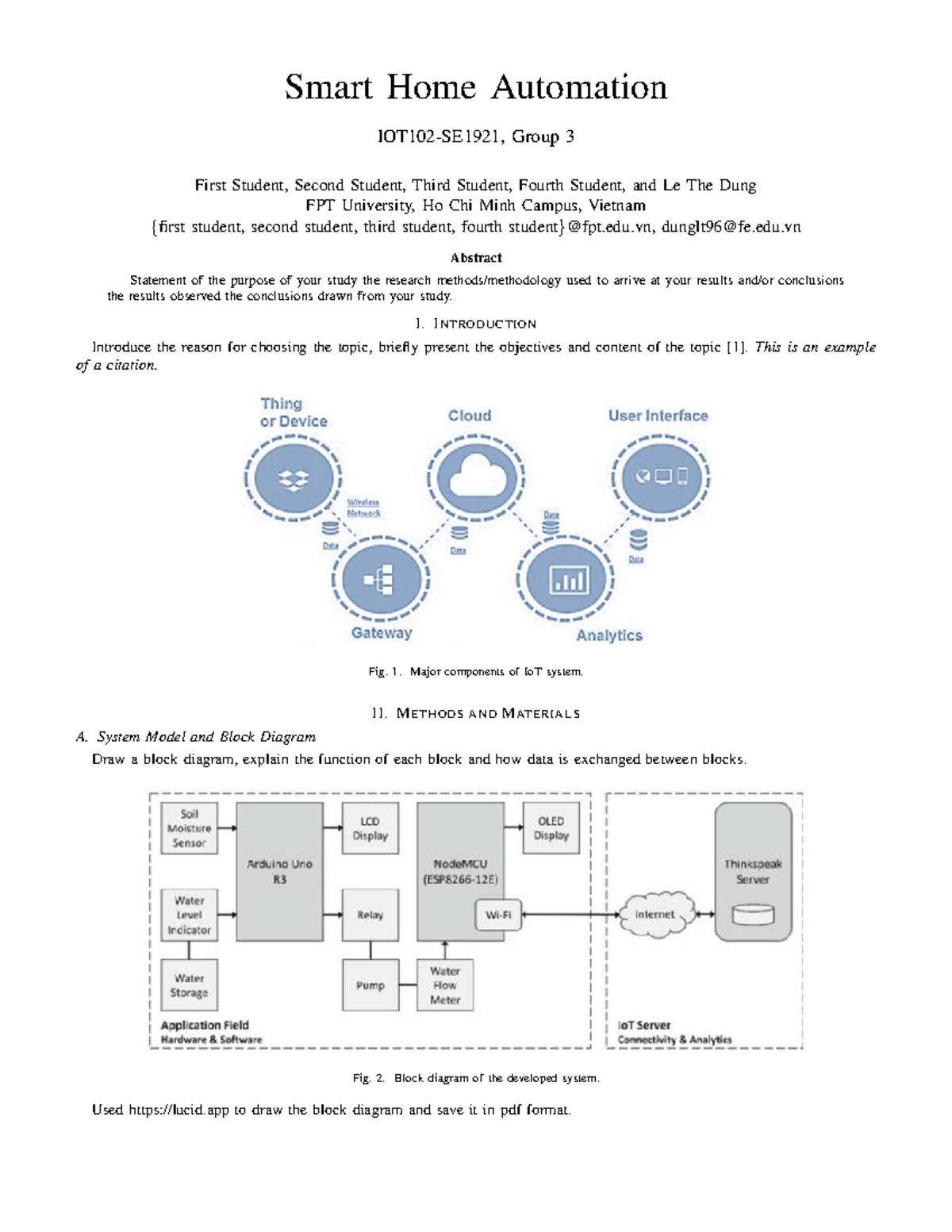 IOT102 Final Project Report: Smart Home Automation System - Studocu