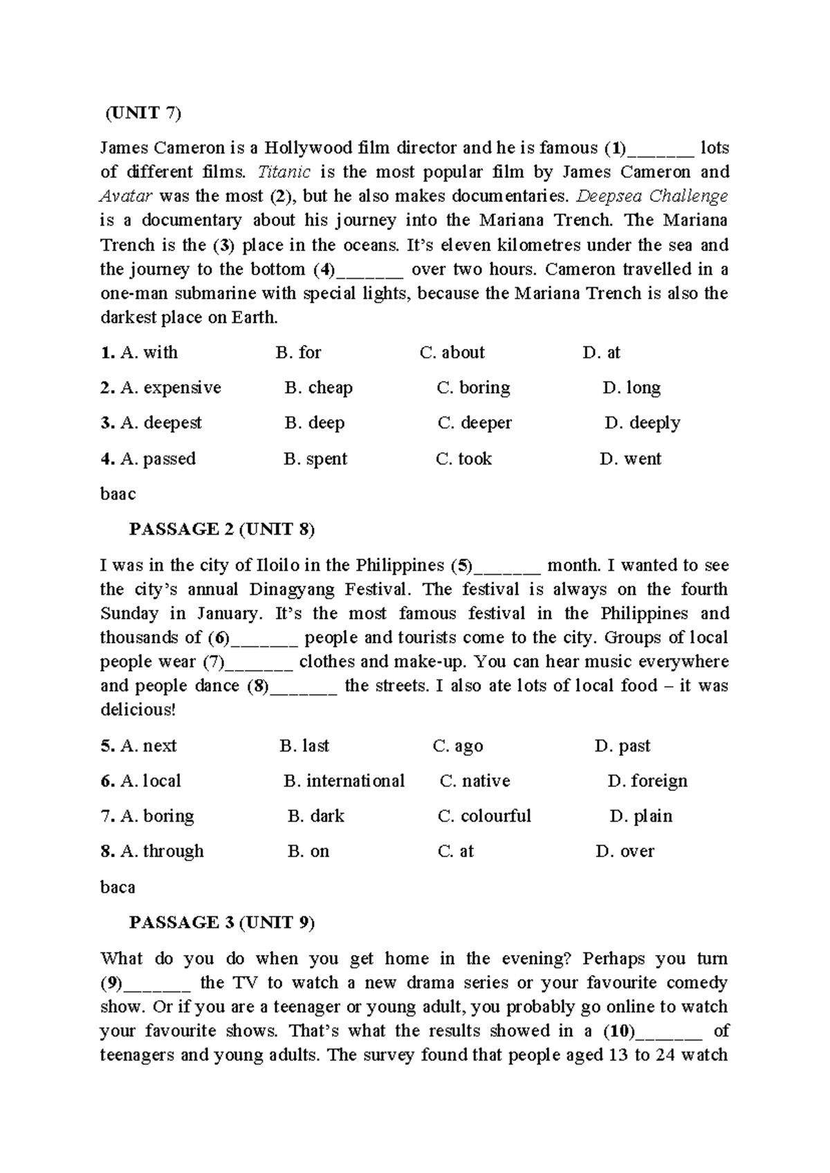 (UNIT 7-12) Comprehensive English Language Study Guide - Studocu