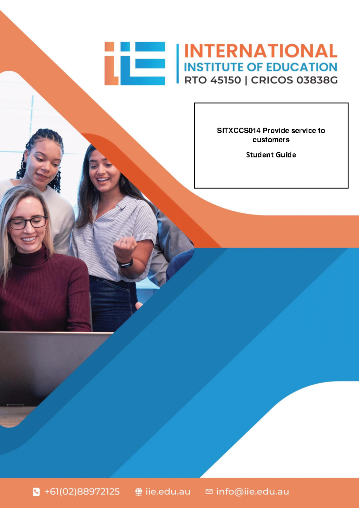 SITXCCS014 Customer Service Communication Guide for Students - Studocu