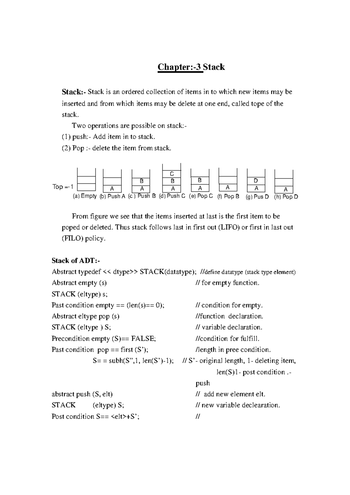Chapter-3 Stack - note - Stack:- inserted and from which items may be ...