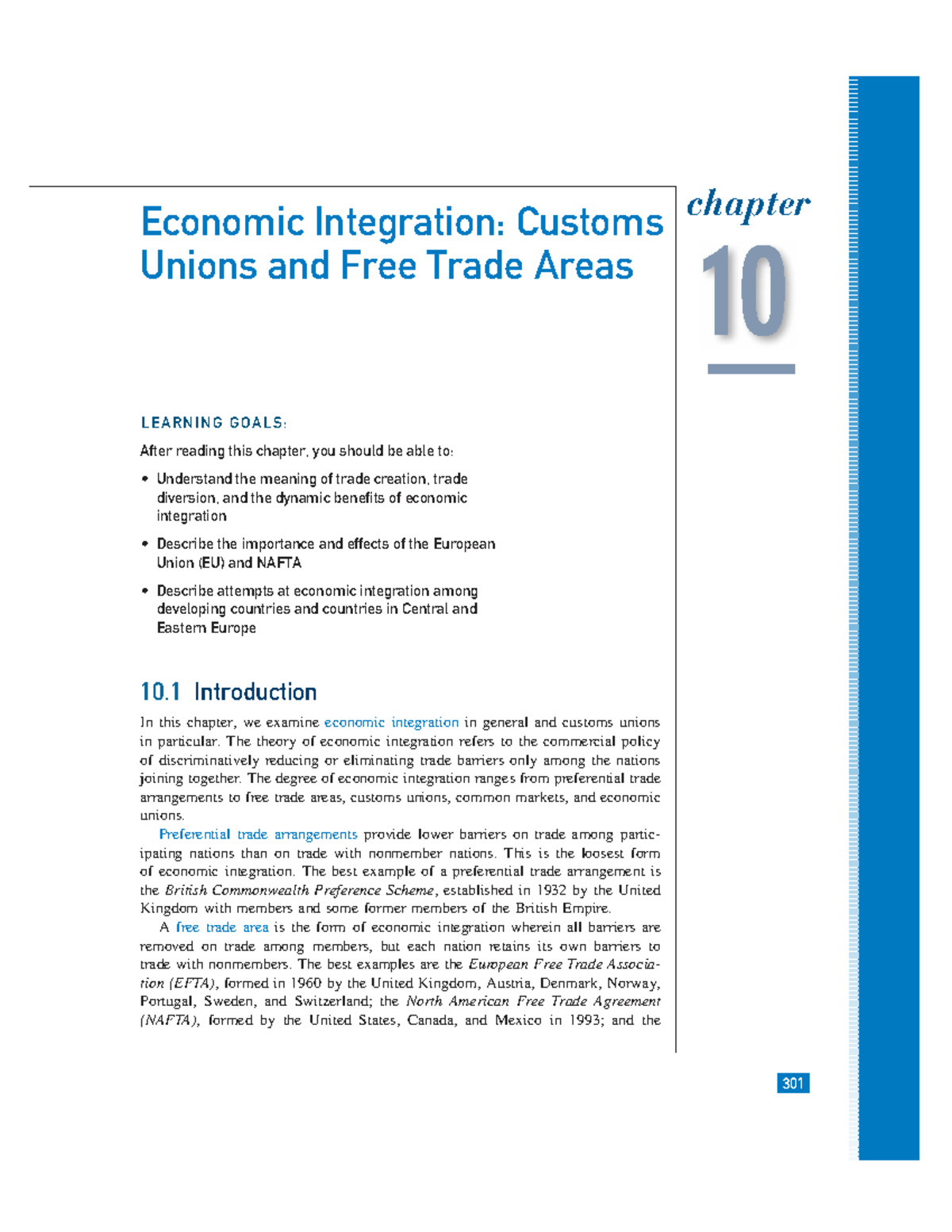 Economic Integration: Customs Unions and Free Trade Areas (C10) - Studocu